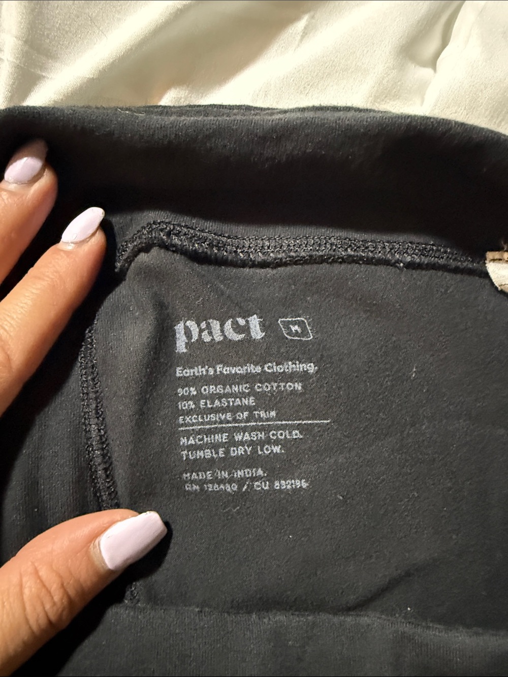 Pact women’s black leggings two pack